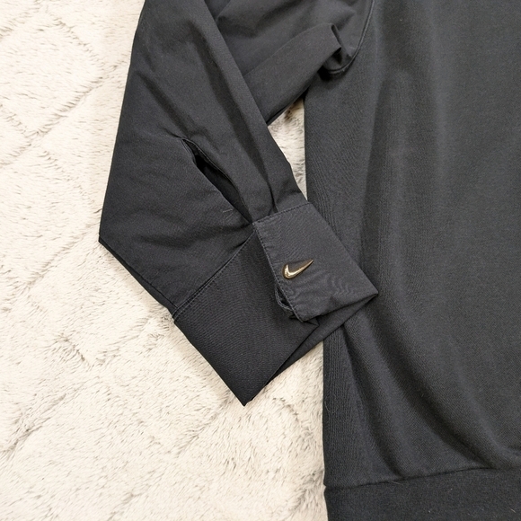 Nike Hoodie Women's XXL Black Icon Clash Sportswear Nylon Sleeves Roll Cuffs - Picture 3 of 9